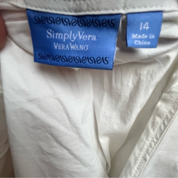 Simply Vera Vera Wang White Blouse - Picture 4 of 4
